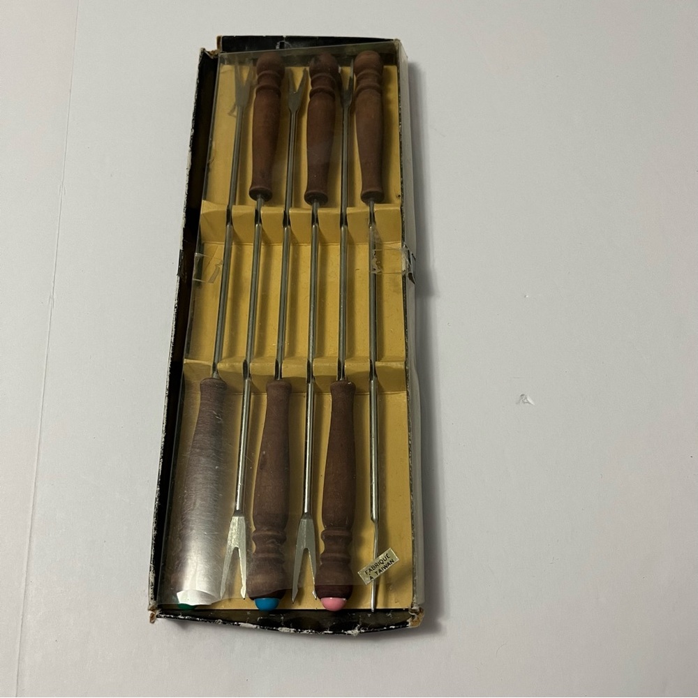 VINTAGE FONDUE FORKS SET OF 6